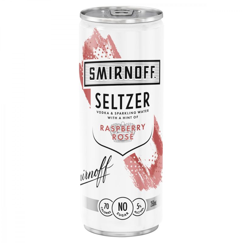 SMIRNOFF SELTZER RASP ROSE*