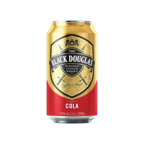 BLACK DOUGLAS & COLA 4.4% CANS