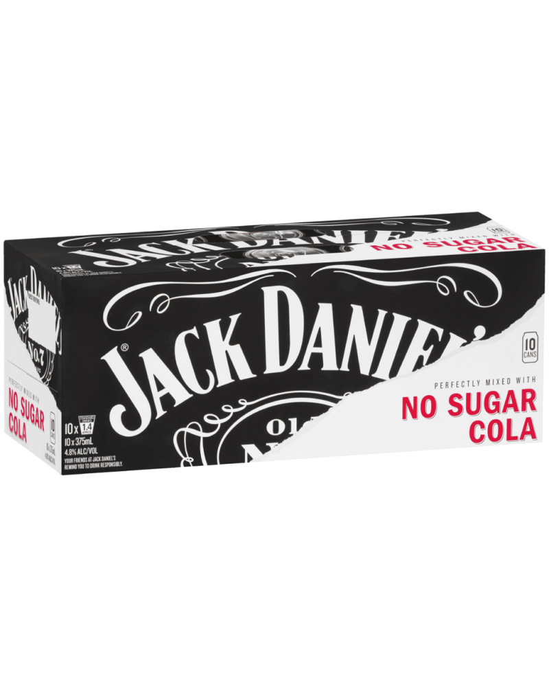 JACK DANIELS ZERO CAN 10PK