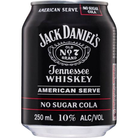 JACK DANIELS A/SERVE NO SUGAR