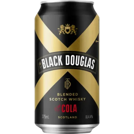 BLACK DOUGLAS & COLA CAN 4.6% 375ML