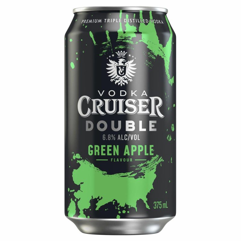 CRUISER DBL GREEN APPLE CAN 375ML