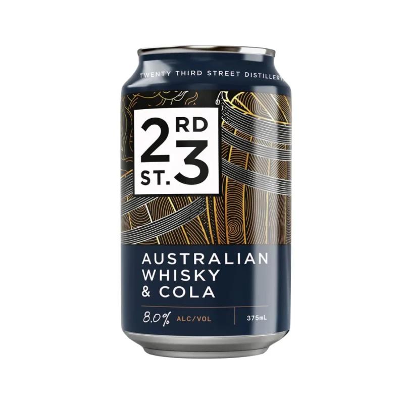 23RD ST AUS WSK&COLA 8% 375ML