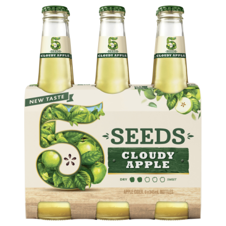 5 SEEDS CLOUDY APPLE CIDER BOTTLES