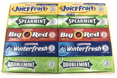 WRIGLEYS CHEWING GUM ASSORTED BTL 64G