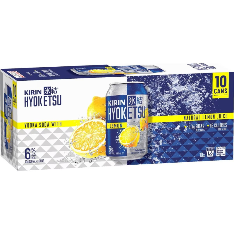 KIRIN HYOKETSU LEMON 10PK C330ML